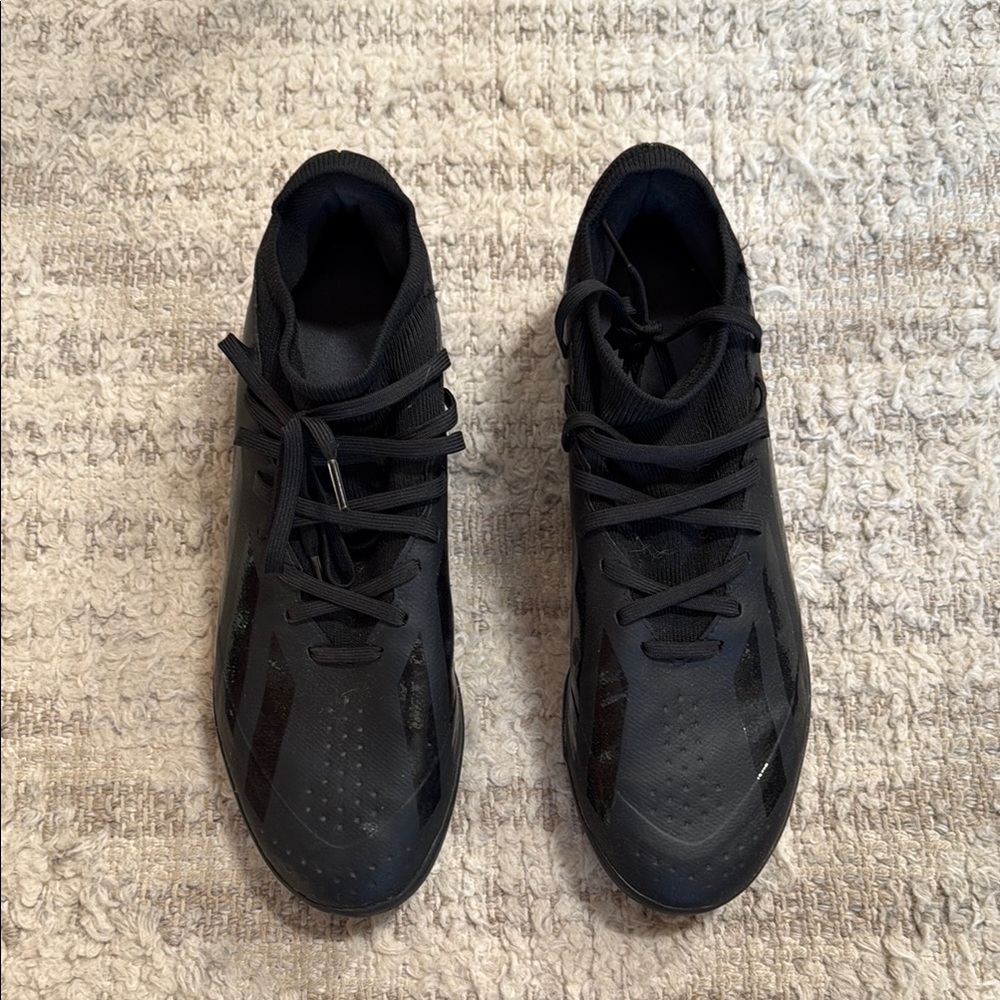 Adidas Black Athletic Mid-Top Sneakers